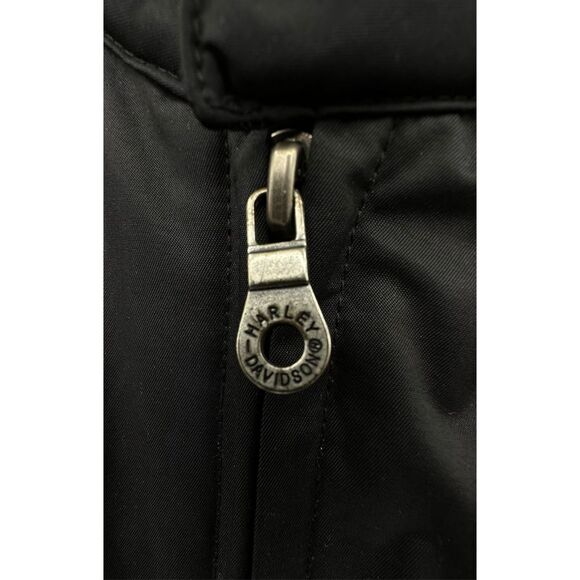 Harley Davidson Motorcycles Womens Cafe Racer Size Large Nylon Jacket Zip Moto B - Picture 4 of 11